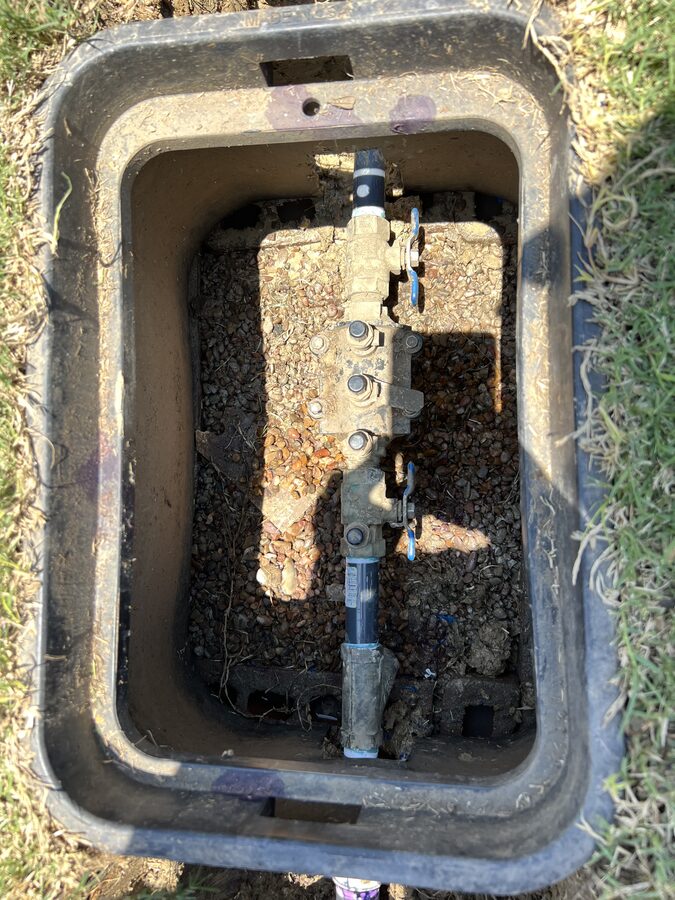 Backflow valve box inspection and repair in Royse City TX